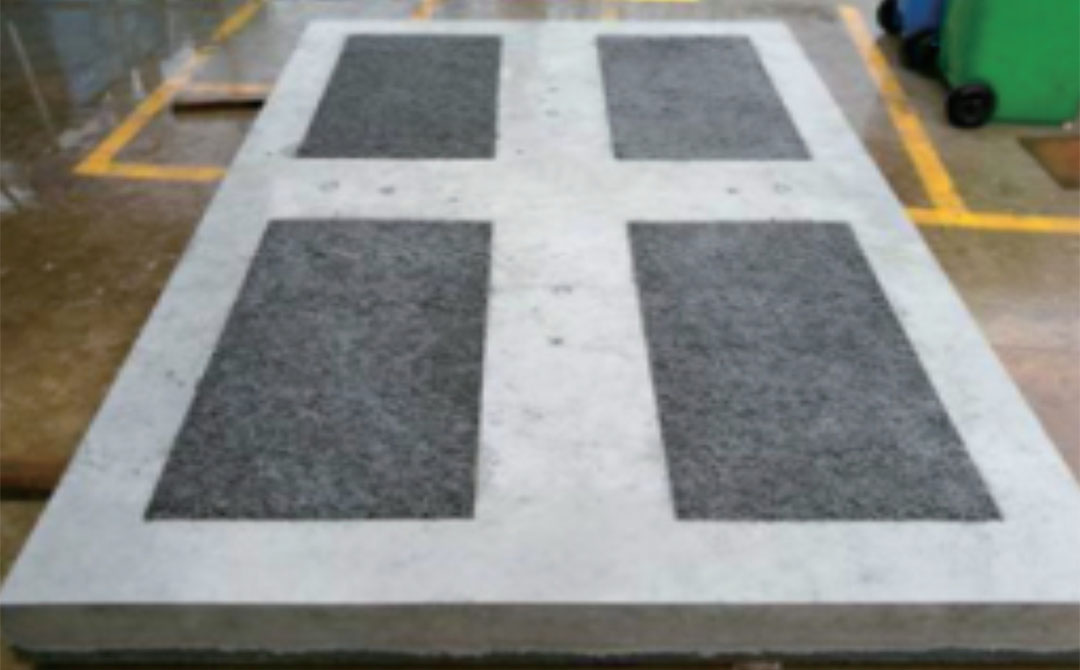 Road Slab with Pervios Concrete