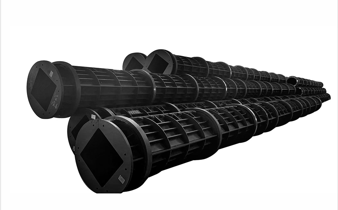 Steel Mold for Precast Concrete Hollow SquareSpun Pile Using Pre-Tension Method